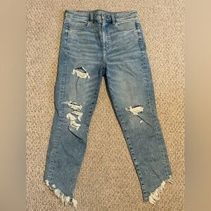 American Eagle Cropped Skinny Jeans Lightly worn Stretchy